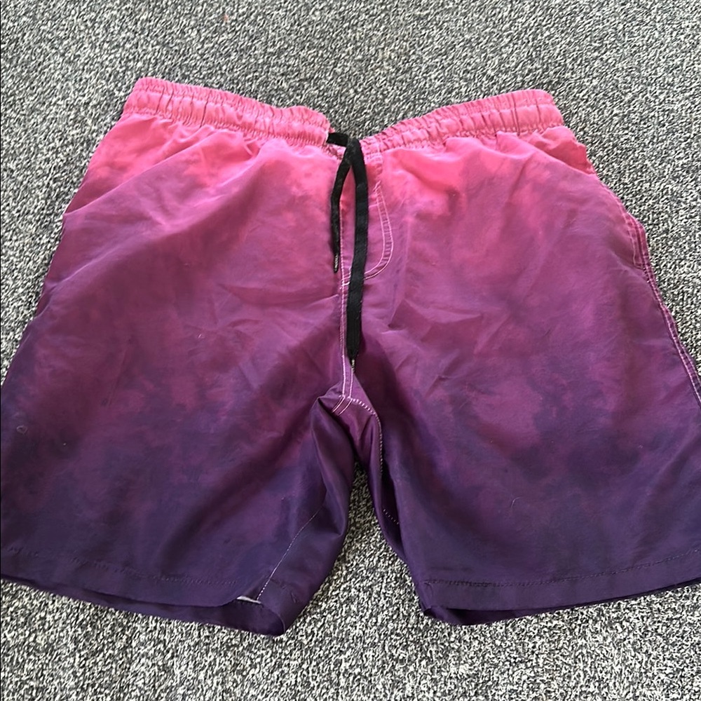 Brooklyn Cloth Pink and Purple Swim Trunks